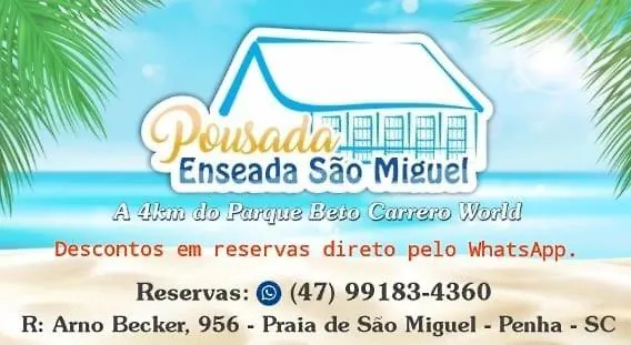 Pousada Enseada Sao Miguel De Frente Para O Mar Penha  0*, Penha (Santa Catarina) Brasilien